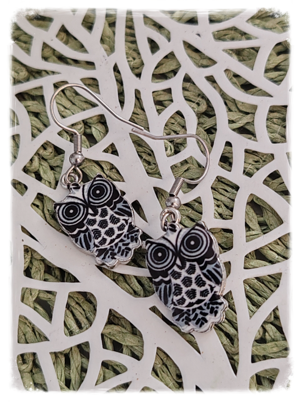 BOUCLE D'OREILLE HIBOUX