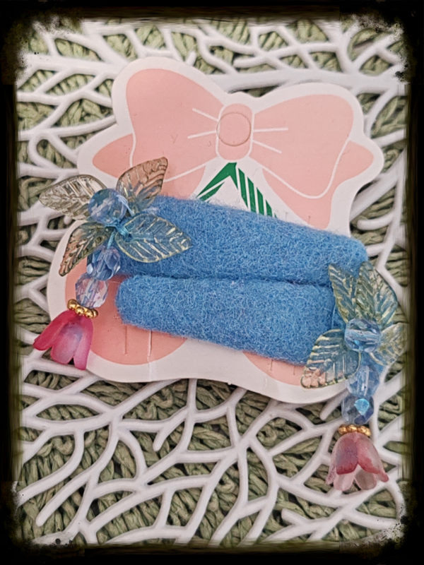 BARRETTES A CHEVEUX PALMIER