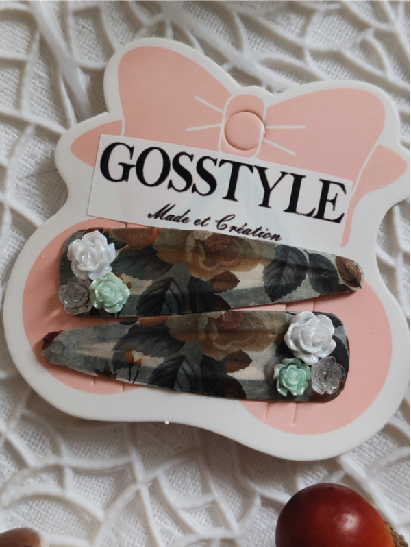 Barrettes fleurs