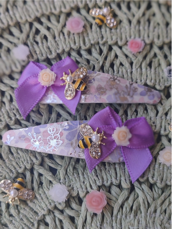 barrettes abeilles