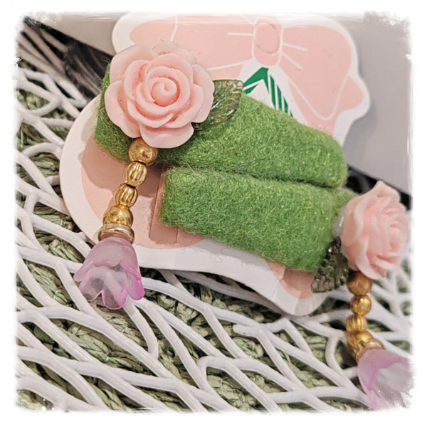 BARRETTES A CHEVEUX ROSE