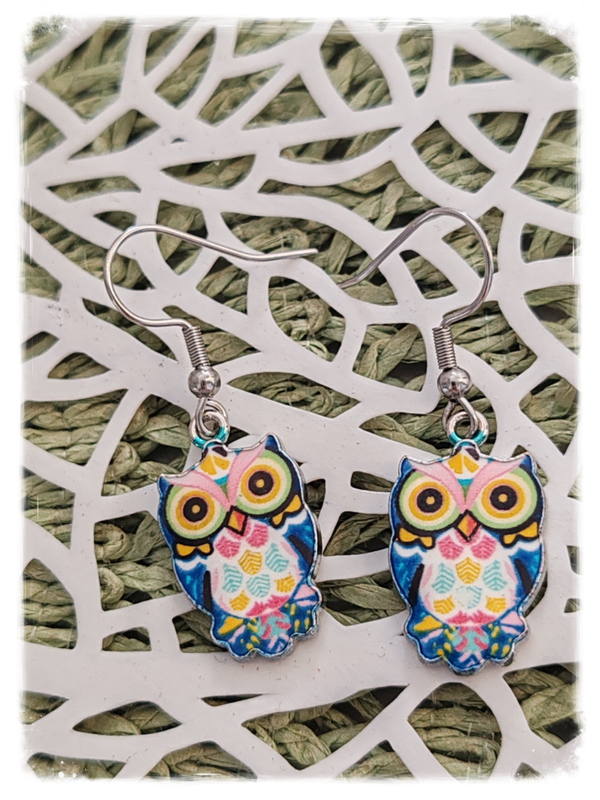 BOUCLE D'OREILLE HIBOUX