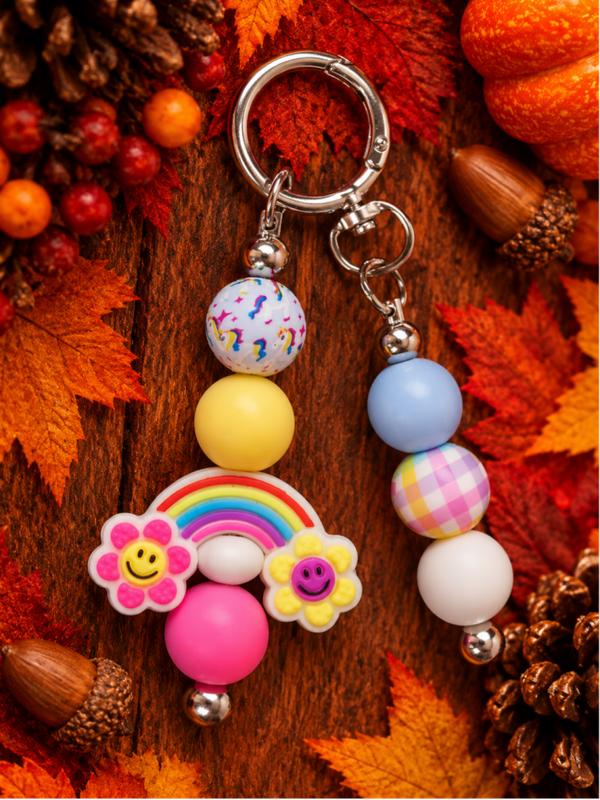 Porte-clés arc-en-ciel