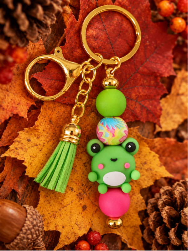 Porte-clés grenouille