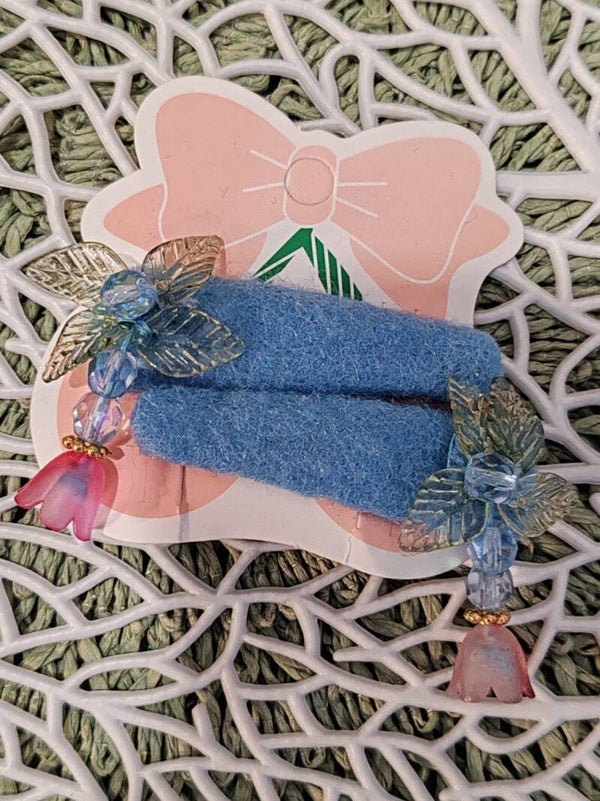 BARRETTES A CHEVEUX PALMIER