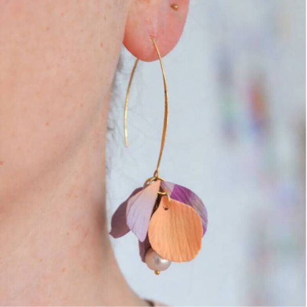 Pretty Petals peach & lila