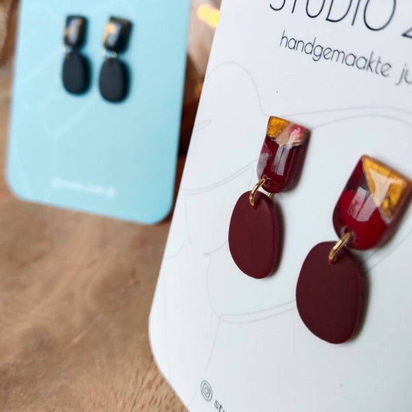 Studio 2460 Classics 'Sara' zwart, bordeaux of blauw