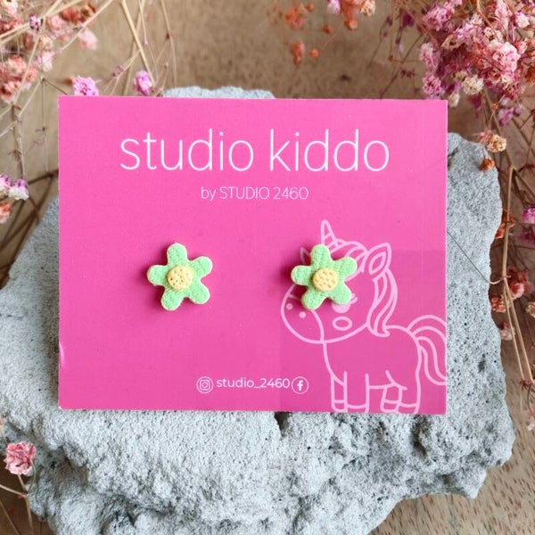 Studio Kiddo bloem medium groen