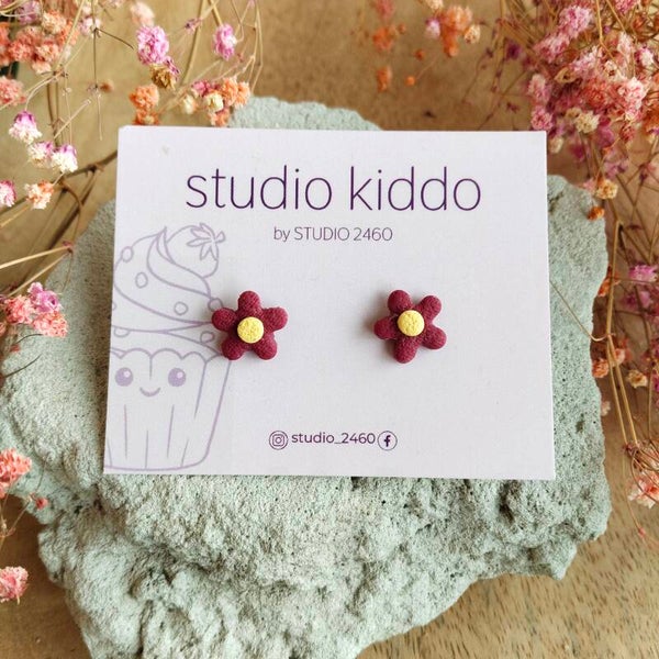 Studio Kiddo bloem medium rood