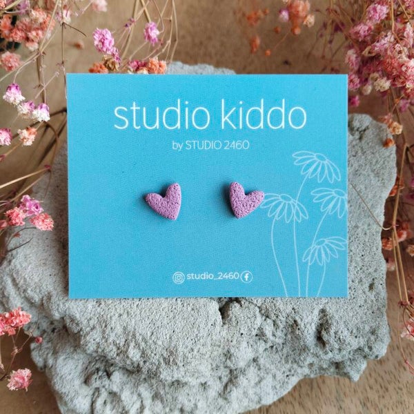 Studio Kiddo hartjes medium paars
