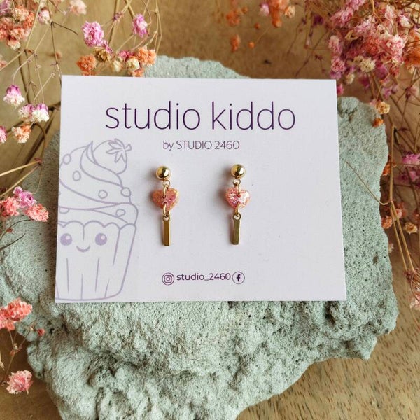 Studio Kiddo minihartjes hanger roze