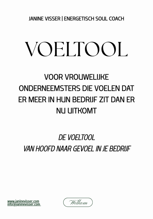 VOELTOOL voor onderneemsters