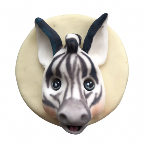 Cupcake topper zebra