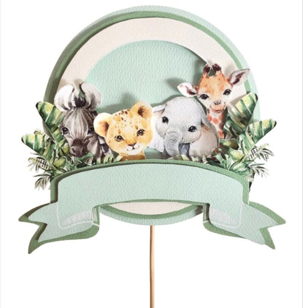 Taart Topper Safari