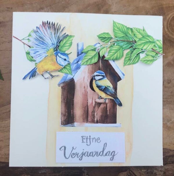 3D wenskaart verjaardag pimpelmeesje
