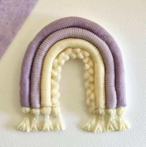 Macramé Stijl Regenboog Lila