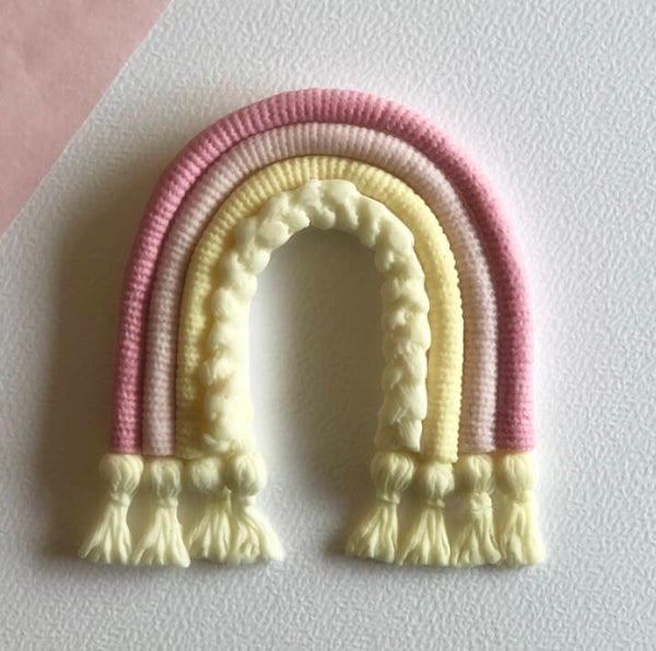 Macramé Stijl Regenboog Roze