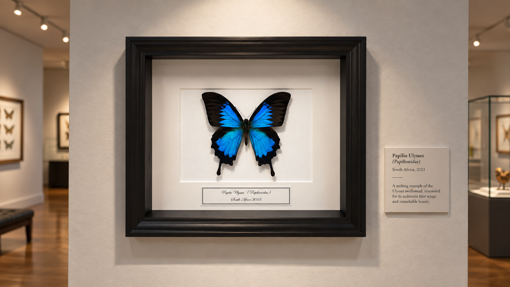 de blauwe vlinder Papilio ulysses