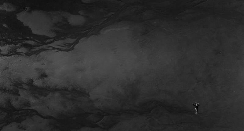 Drone portrait photography