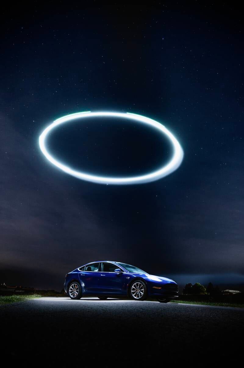 drone light painting