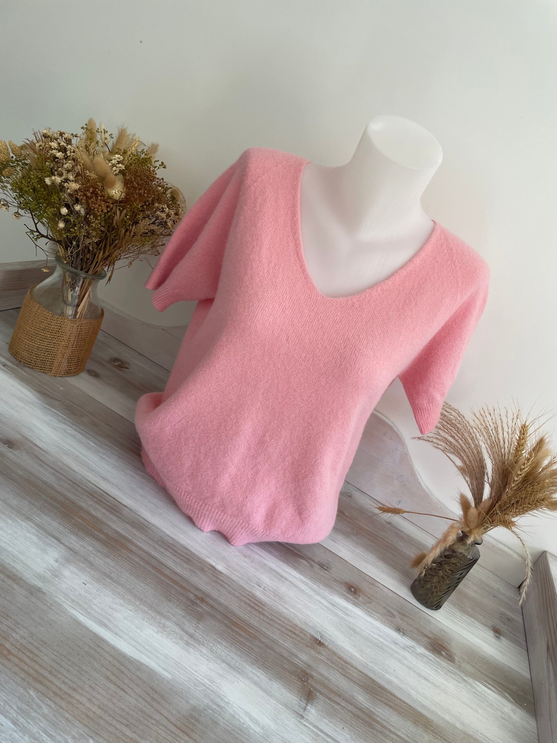 Pull manche courte