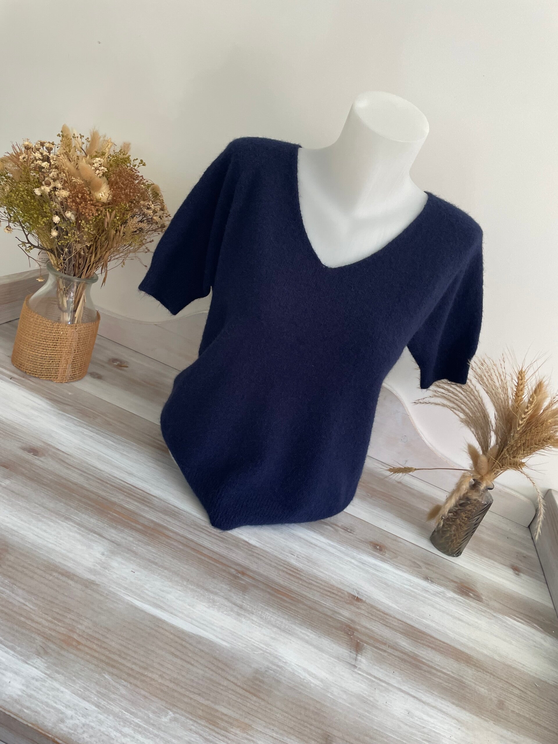 Pull manche courte