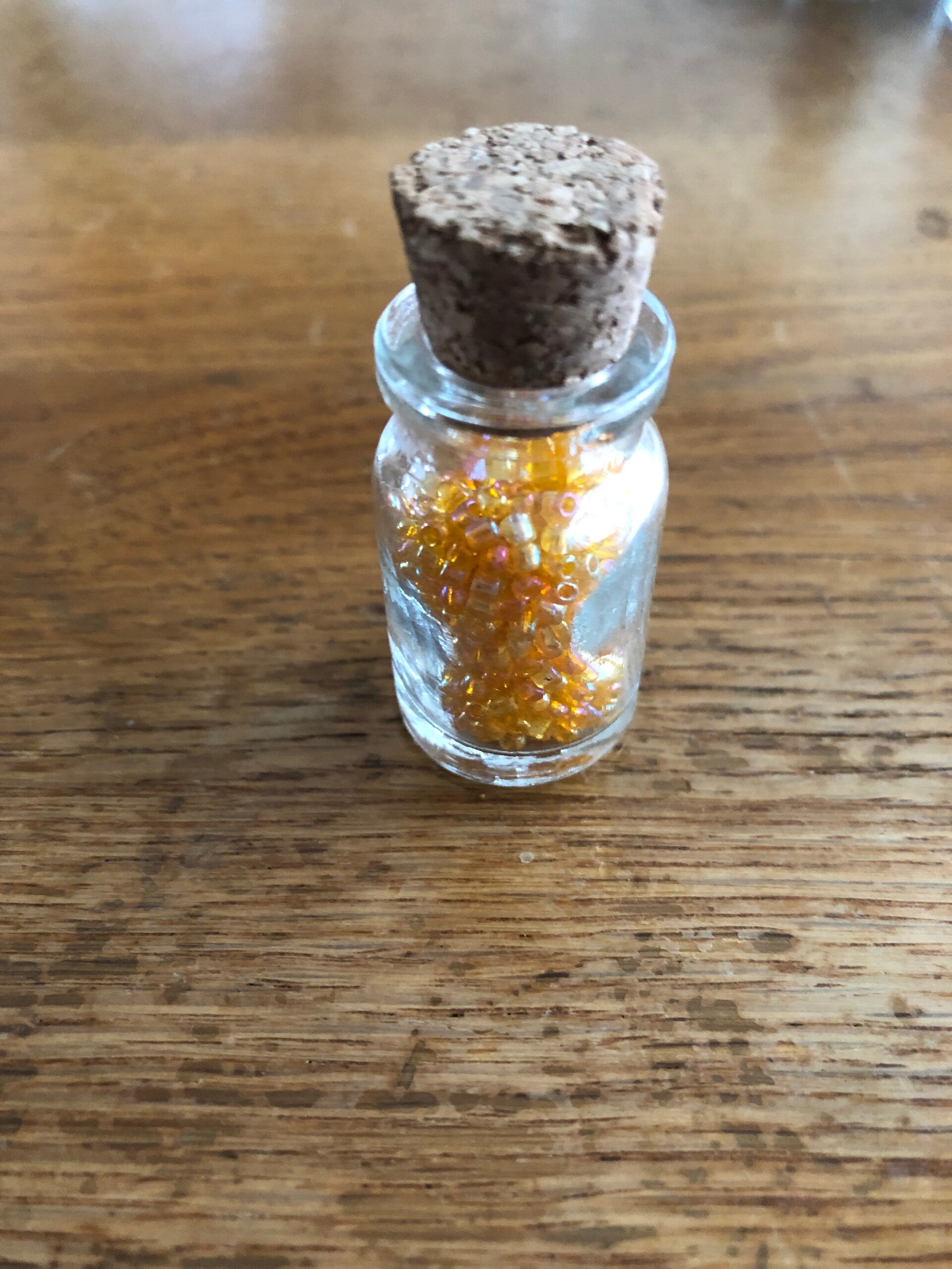 Kralen potje oranje