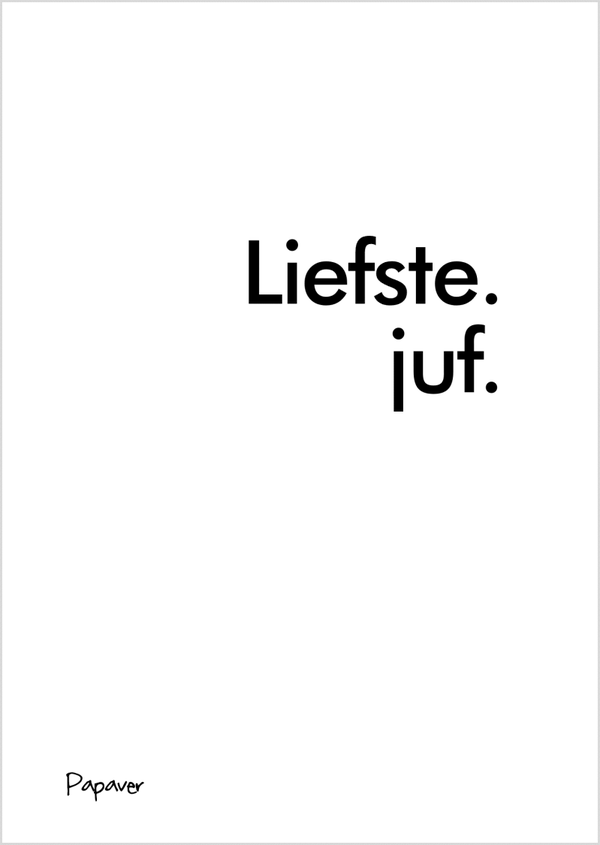 Liefste juf