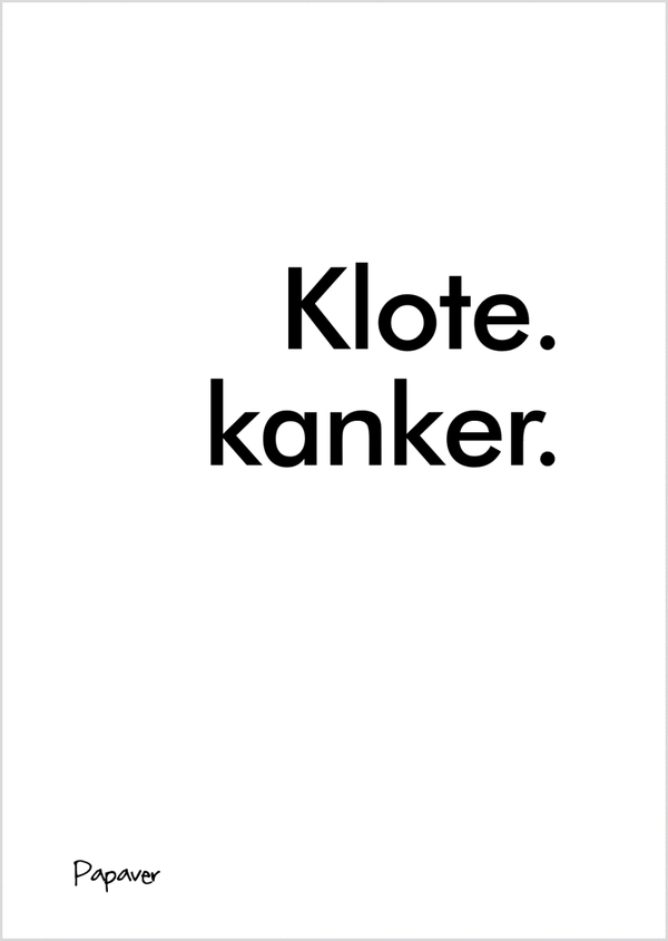 Klote kanker
