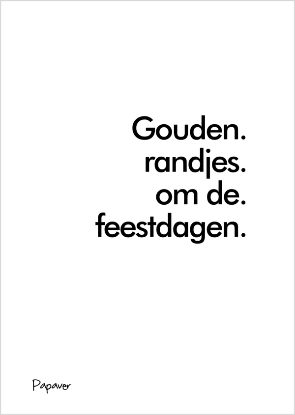 Gouden randjes