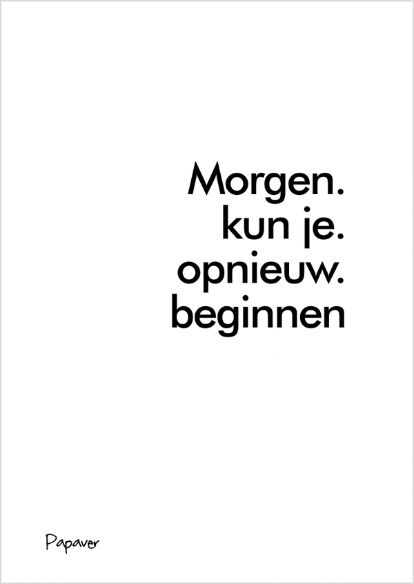 Opnieuw beginnen