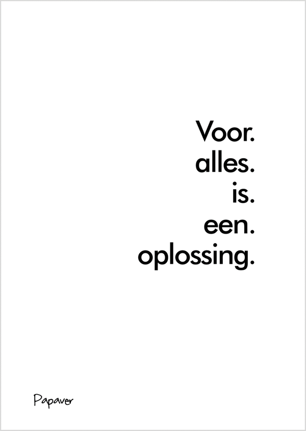 Oplossing