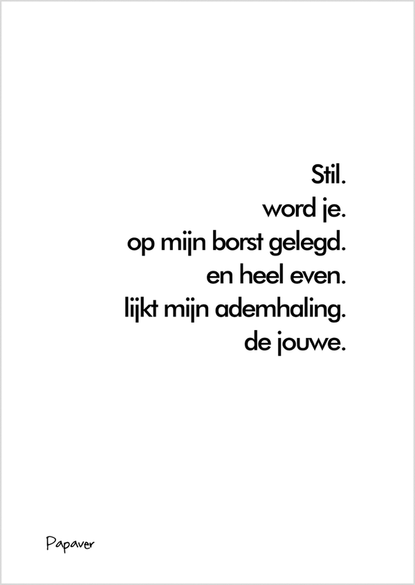 Stil geboren