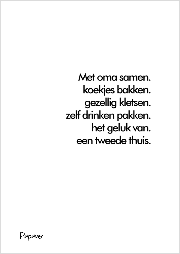 Met oma koekjes bakken