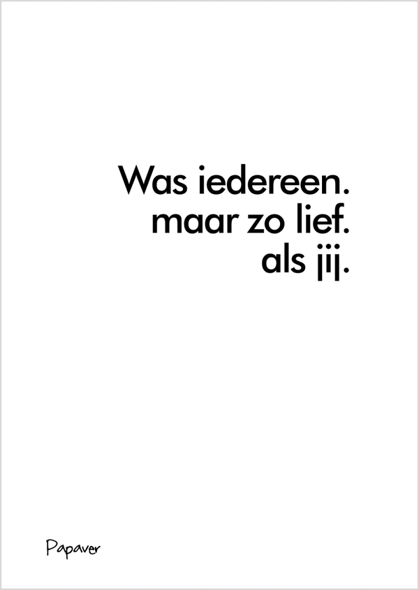 Zo lief als jij