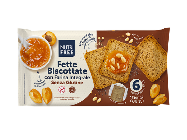 NUTRIFREE FETTE BISCOTTATE CON FARINA INTEGRALE