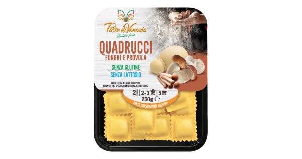 LA PASTA DI VENEZIA QUADRUCCI FUNGHI E PROVOLA