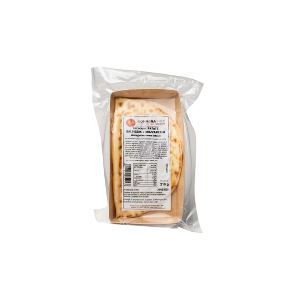 CRESCIONE ROMAGNA FREE PATATE SALSICCIA E MOZZARELLA