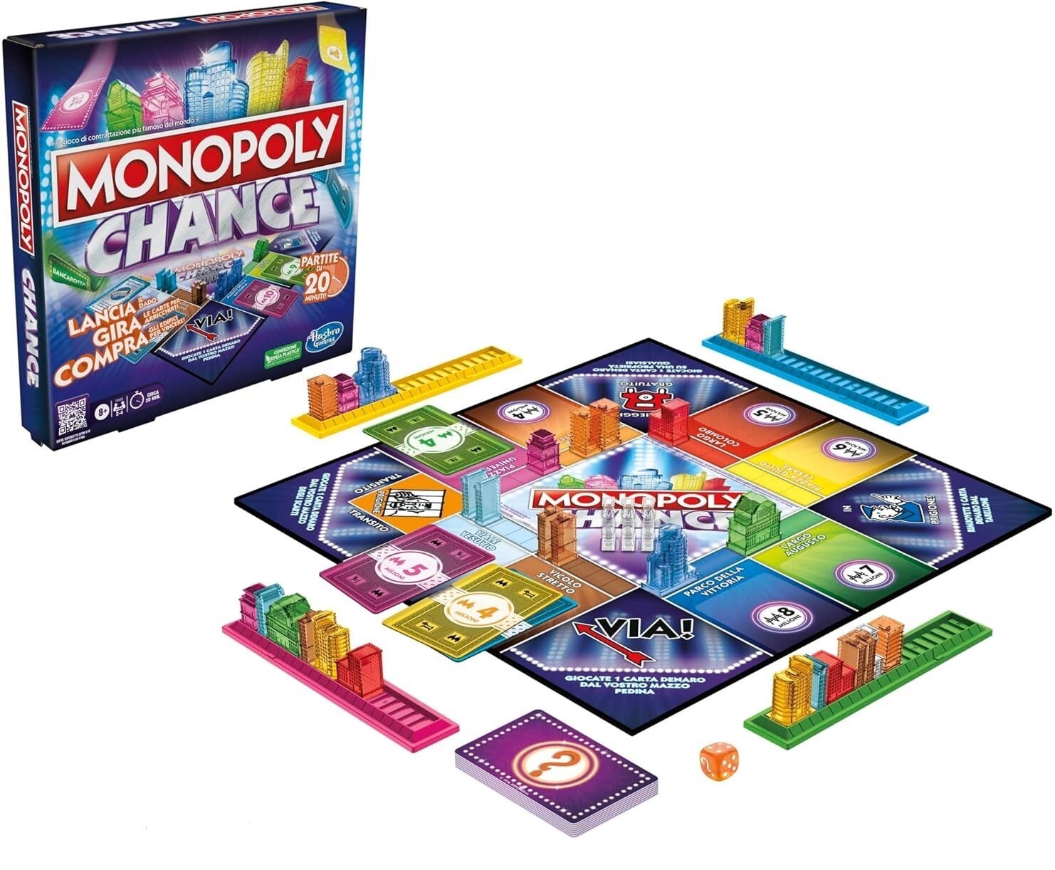 Gioco Monopoly Chance Gioco di Societa da Tavolo Per Ragazzi e Famiglie