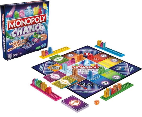 Gioco Monopoly Chance Gioco di Societa da Tavolo Per Ragazzi e Famiglie
