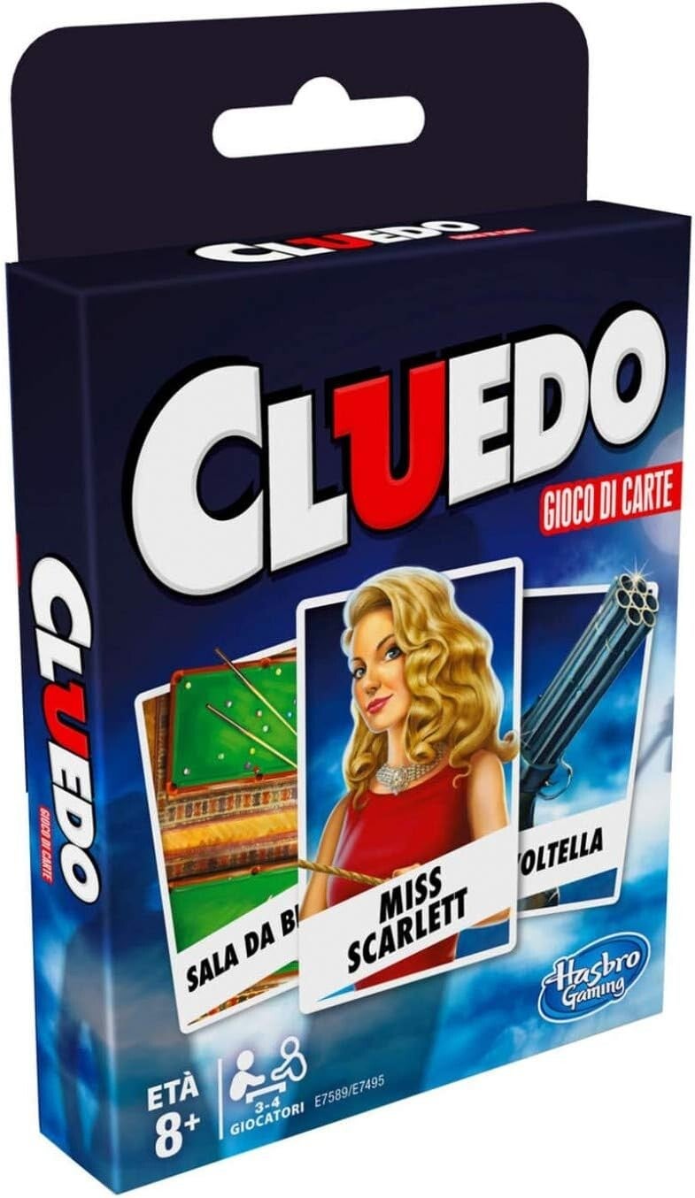 Cluedo Gioco di Carte Gioco di Societa Da Tavolo Per Ragazzi e Famiglie Hasbro