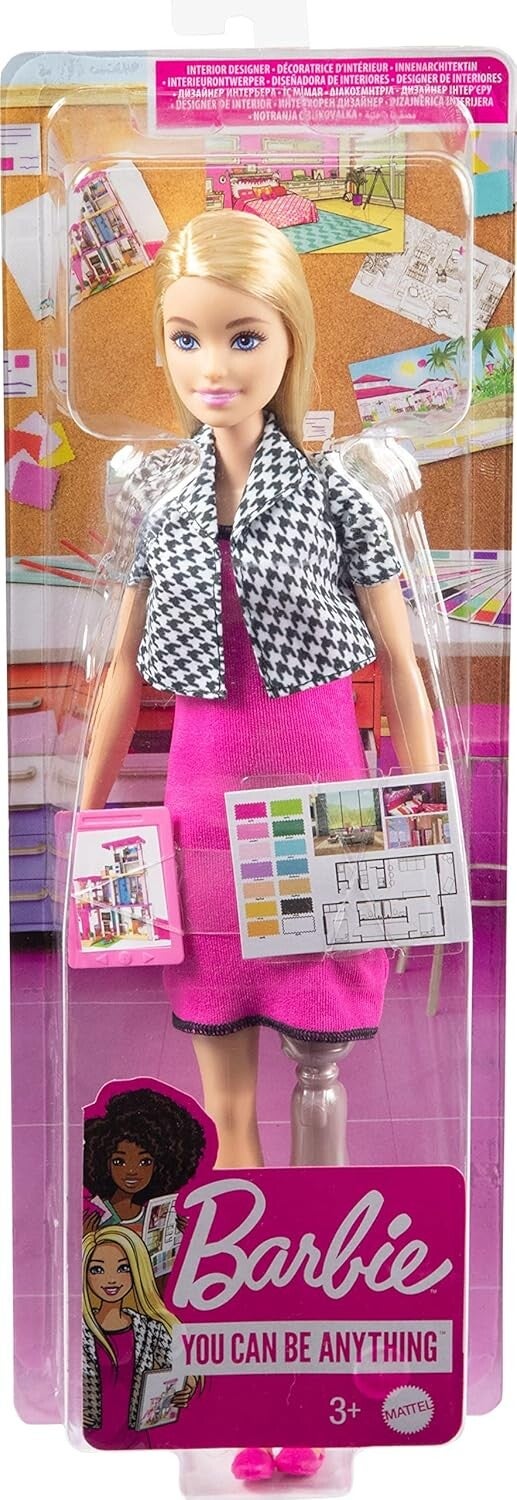 Barbie Interior Design Bambola Giocattolo con Gamba Protesica e Accessori Mattel