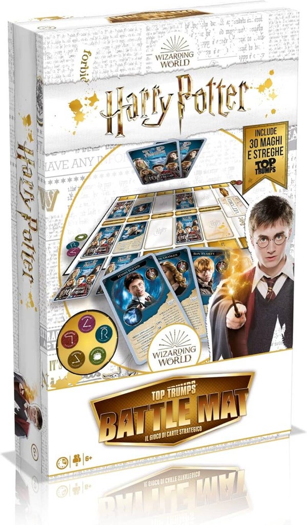 Gioco Harry Potter Battle Mat Gioco di Societa Da Tavolo con Carte Top Trumps