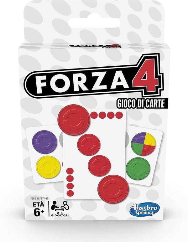 Forza 4 Gioco di Carte Gioco di Societa Da Tavolo Per Ragazzi e Famiglie Hasbro