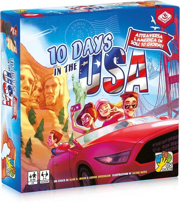 Gioco 10 Days in the USA in Italiano Gioco di Societa da Tavolo Per Famiglie
