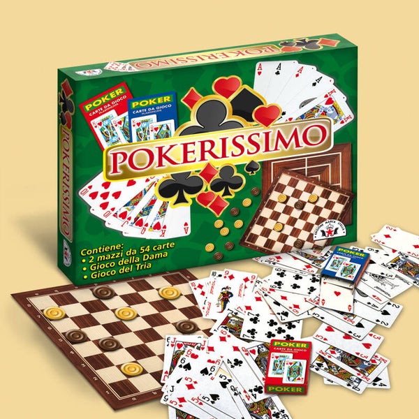 Gioco Pokerissimo 3 Giochi in 1 Gioco di Societa Gioco da Tavolo Marca Stella