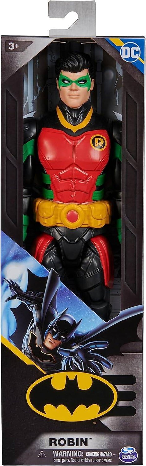 Robin Action Figure Giocattolo Articolato 30 cm DC Comics con Armatura Rossa