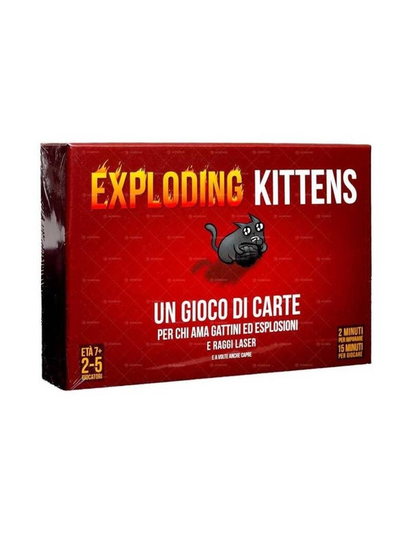 Gioco Exploding Kittens Edizione Italiana Gioco di Carte da Tavolo di Societa