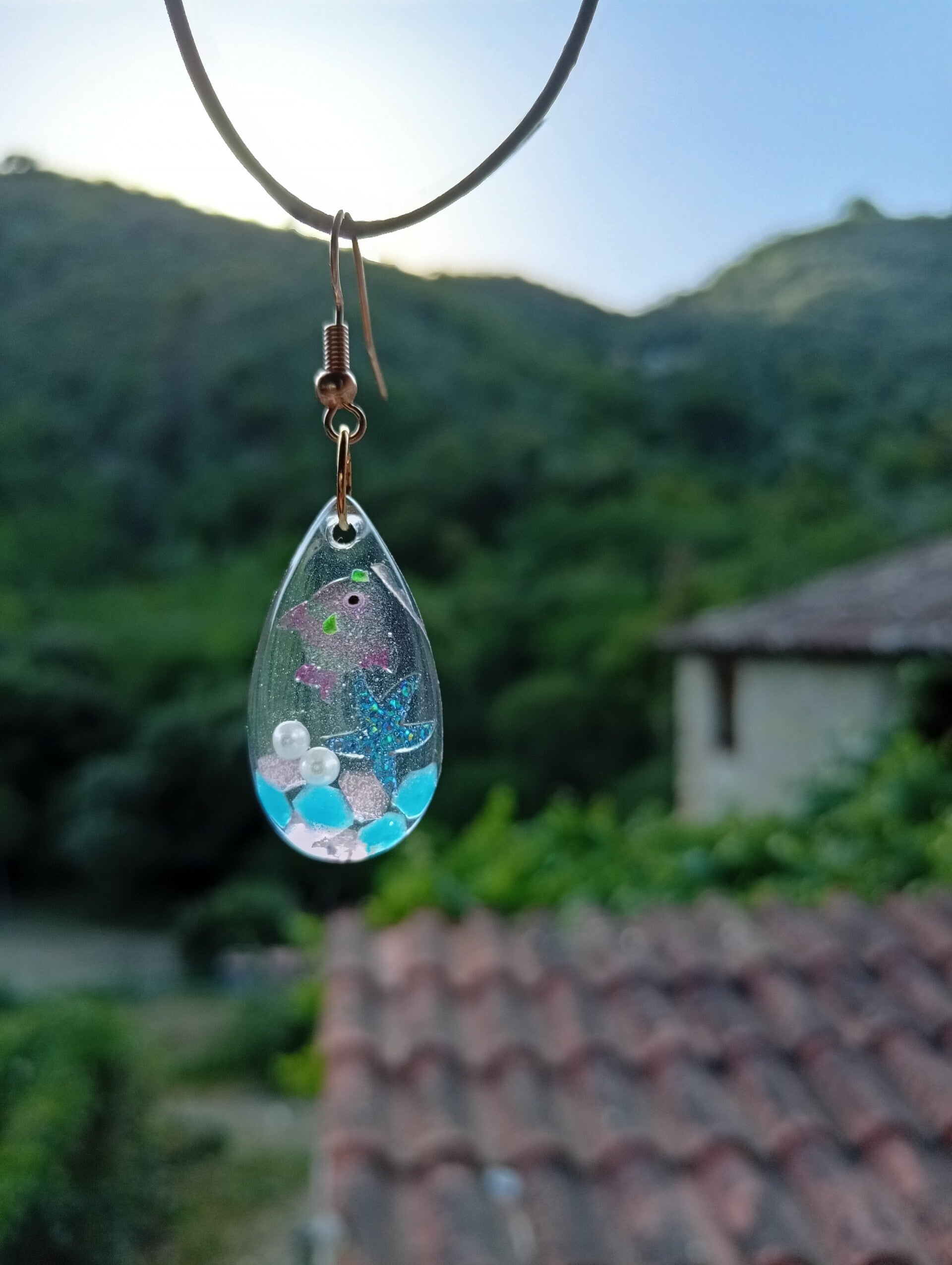 Boucles d'oreilles rigolotes phosphorescentes