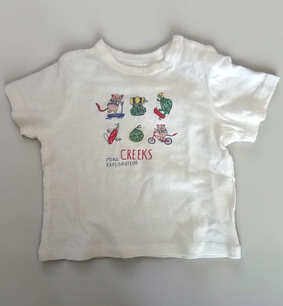 Tee-shirt bébé, 6 mois, Creeks